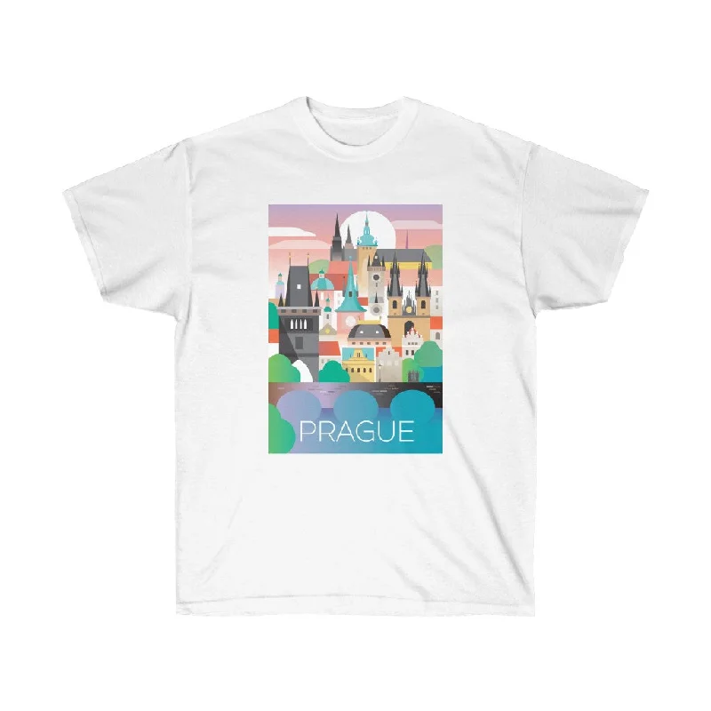 Hawaiian T-Shirt-PRAGUE UNISEX ULTRA COTON TEE