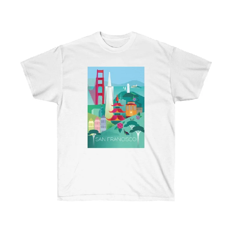 Green T-Shirt-SAN FRANCISCO UNISEX ULTRA COTTON TEE