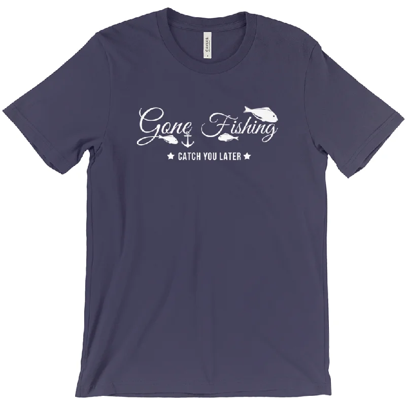 Running T-Shirt-Gone Fishing Men's T-Shirt