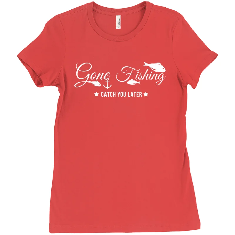 Winter T-Shirt-Gone Fishing Women's T-Shirt