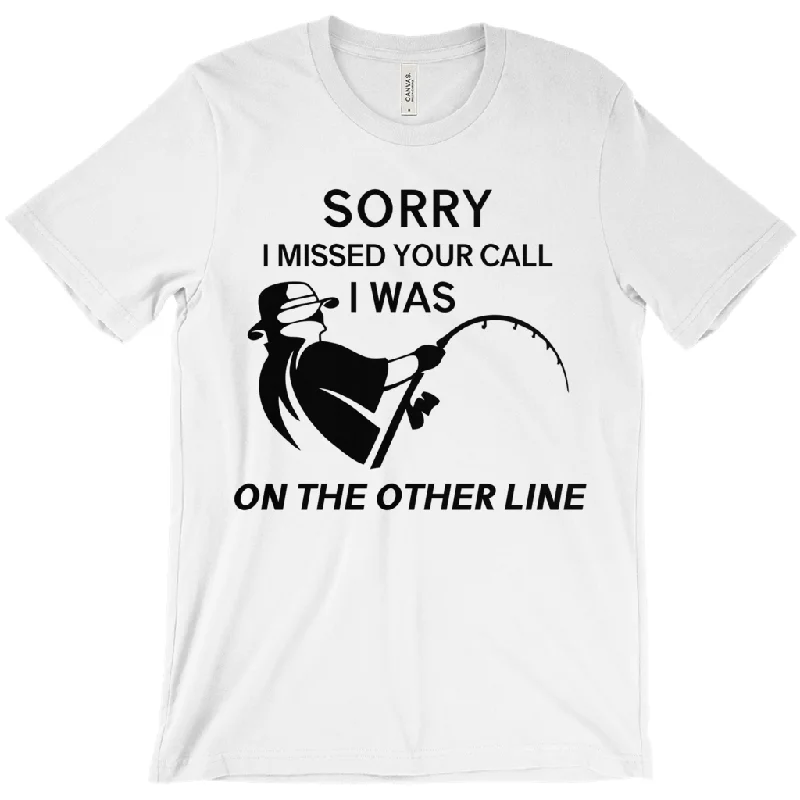 Gothic T-Shirt-Sorry I Missed Your Call Men's T-Shirt